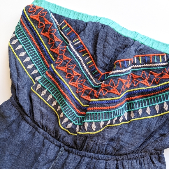 NWT Boho Maxi Dress with Tassels and Embroidery - Picture 7 of 12